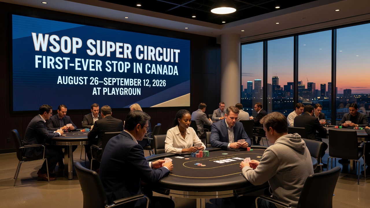 Poker tournament action at Playground Poker Club tables during a major series